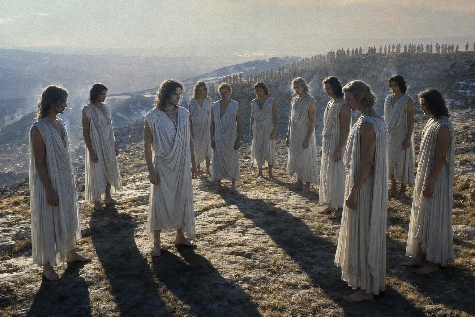 The Watchers on Mount Hermon: Let us all swear an oath, and all bind ourselves by mutual imprecations not to abandon this plan, but to do this thing.